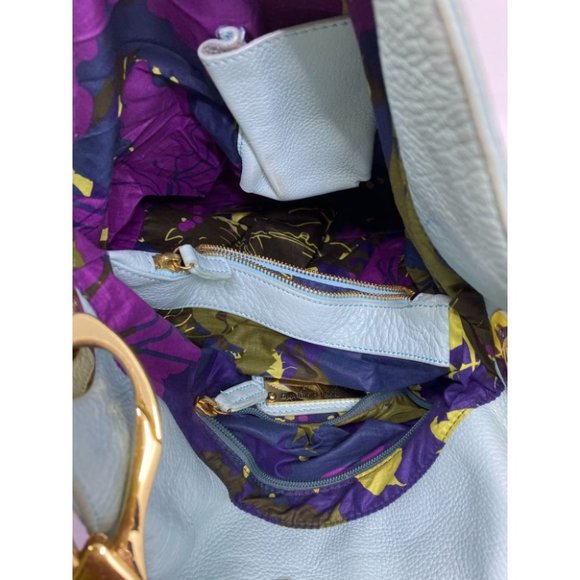 Anteprima Nueve Aqua Faux Leather Shoulder Bag - Picture 8 of 9